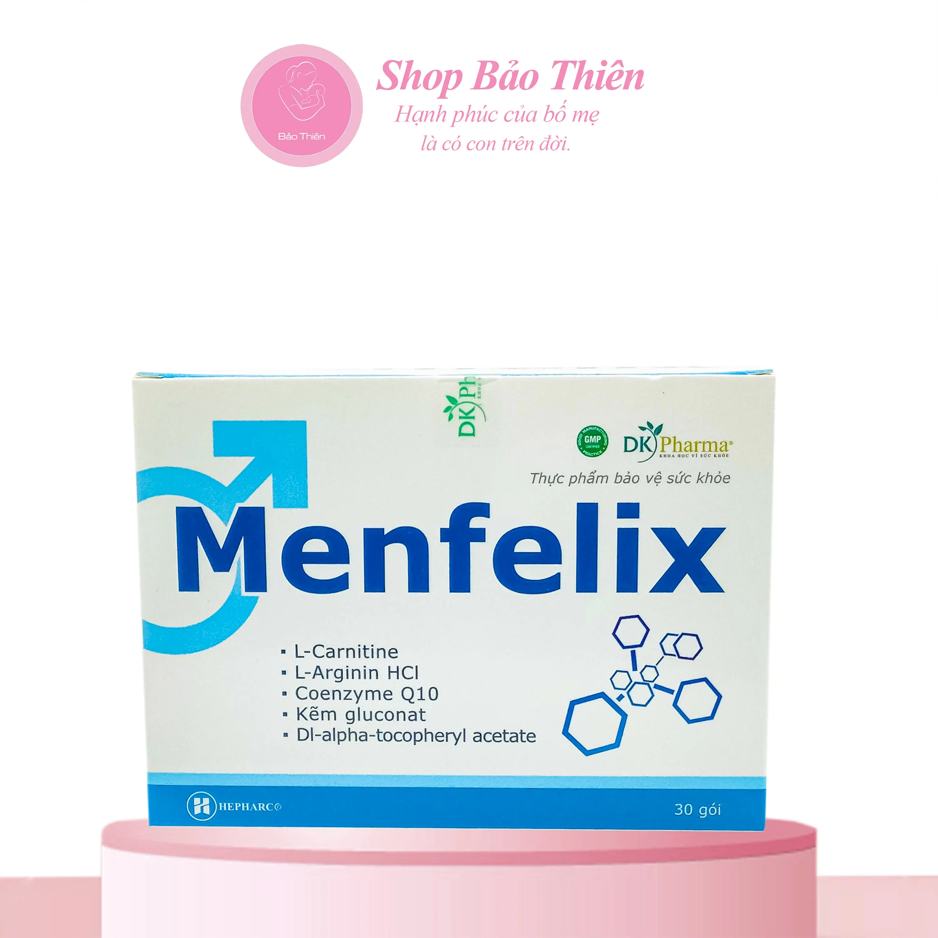 Thực phẩm bảo vệ sức khỏe MENFELIX, hộp 30 gói - Bảo Thiên