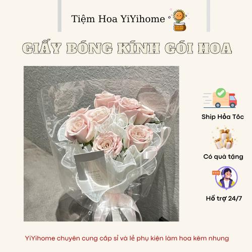 Giấy Bóng Kính Gói Hoa Trong Suốt Gói Hoa Tươi Hoa Sáp Giỏ Quà Trái Cây Phụ Kiện YiYihome