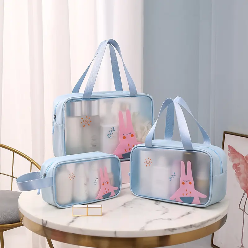 AOMIKOPER Pouch Make-Up Travel Transparan Waterproof 91026 - 90127 - 91028 1