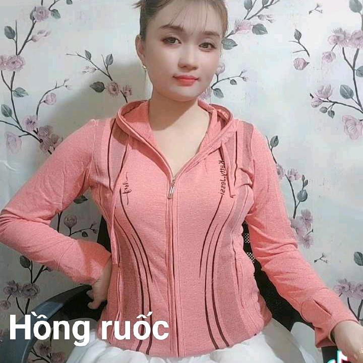 Áo khoác đốm có nón chống nắng áo có 4 túi tay có xỏ ngón chất Thun lạnh Nữ 2