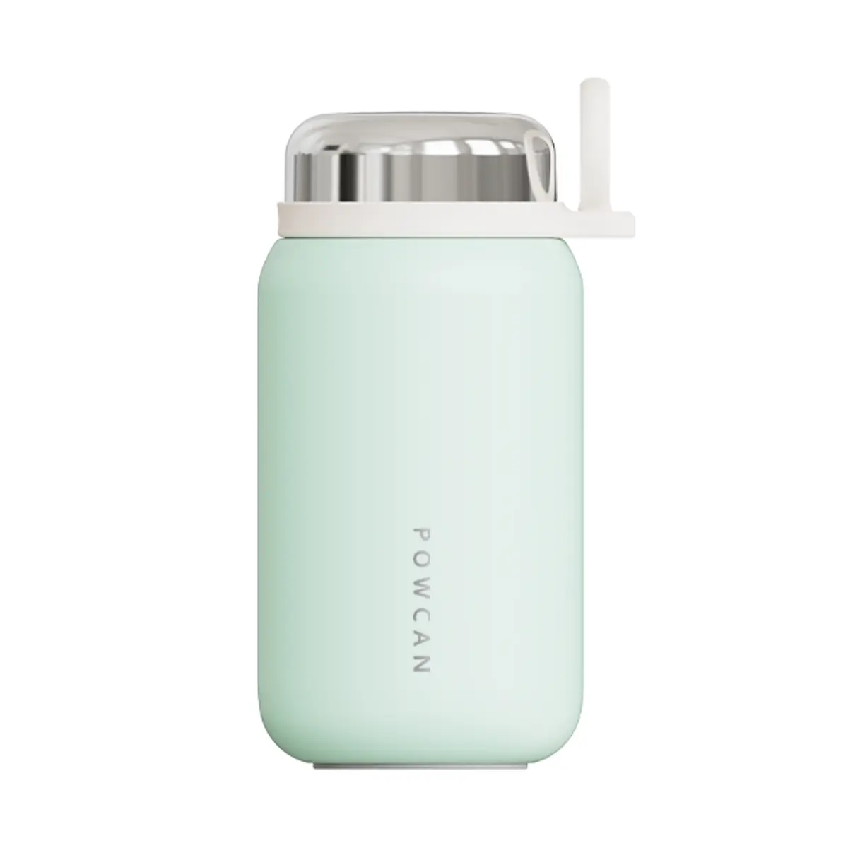 Powcan Since 1999 - 300ml Stainless Steel Thermos.Ring Handle Bottle 304 Stainless Steel. Fashionable Design. Vacuum Cup Body with Copper Plating. Drinkware Flasks Mug Tumbler Insulated Coffee Portable