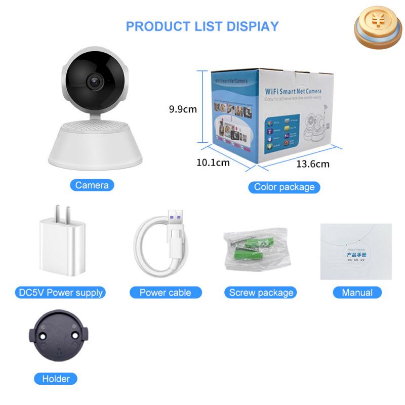 Camera HD 360 Toàn Cảnh V380, Phiên Bản Mới Bán Chạy, Camera Không Dây, Mạng WiFi, Giám Sát Thông Minh, Bán Trực Tiếp camera  capsule 4