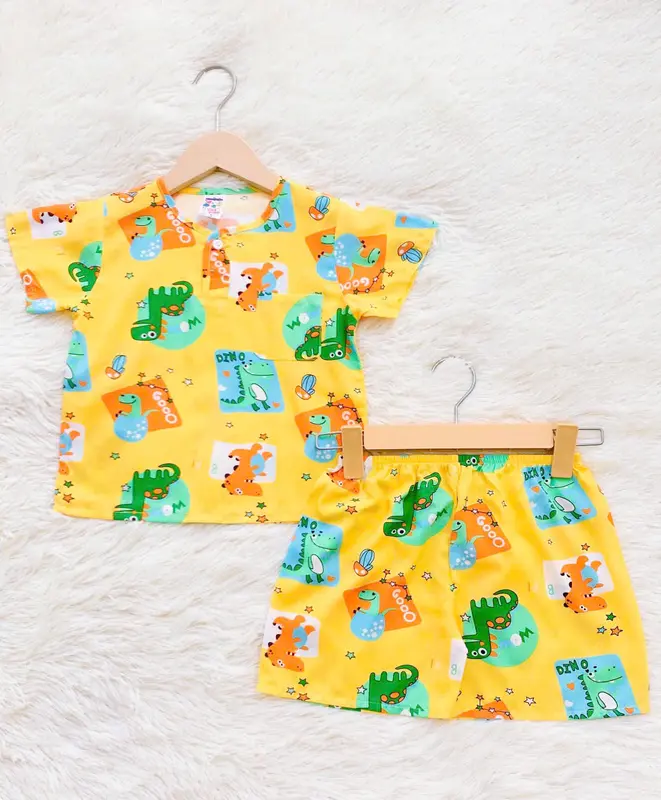 [COMBO 5] Đồ Bộ Tay Ngắn, Quần Ngắn Dành Cho Bé Trai Hoạt Hình (Size 3 - Size 12) Vải Co Giãn, Chất Vải Mịn Đẹp - BT1 1