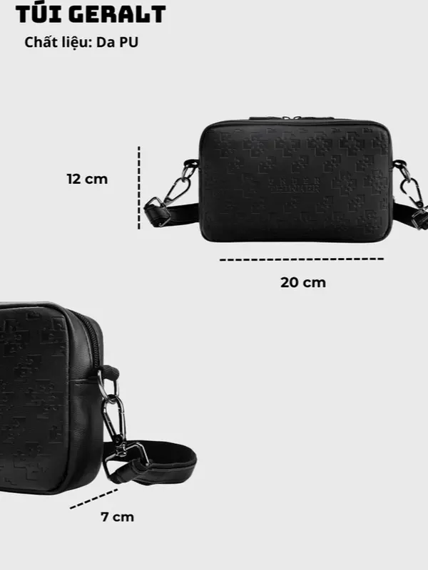 [ST.ICK.ER] Túi Da Đeo Chéo GERALT Thời Trang Nam Nữ Unisex Chống Nước Local Brand UNDERTHINKER 3
