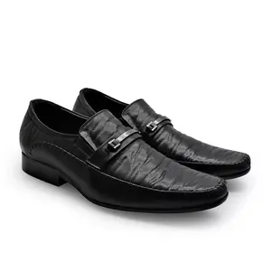 Marelli Sepatu Pantofel Formal Pria Cow Leather Black - BV 029