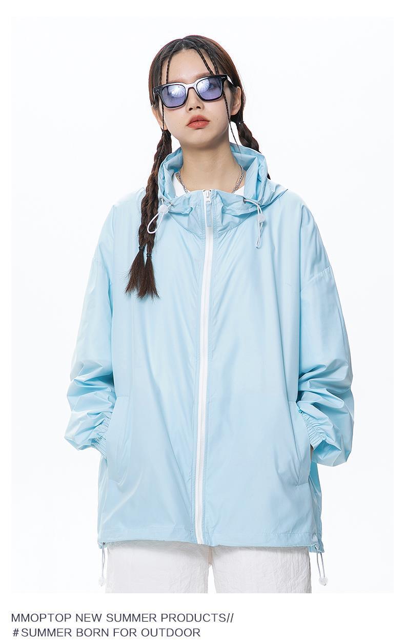 Product Introduction of [rashguardwomen]Summer Cool Skin Jacket UPF50+ Thin Sun Protection Jacket Unisex Casual Sun Protection Coat Men's Trendy 12[Women's sunscreen clothing] 17