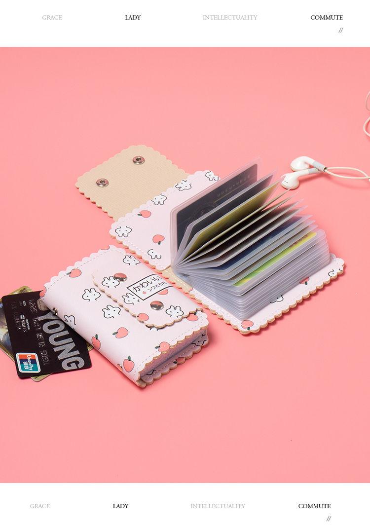 Product Introduction of [Cartoon Cute Design] Handheld Bag Business Card Holder Ins New Integrated Bank Card Bag Document Bag Anti-Degaussing Compact 2025 Lightweight 12