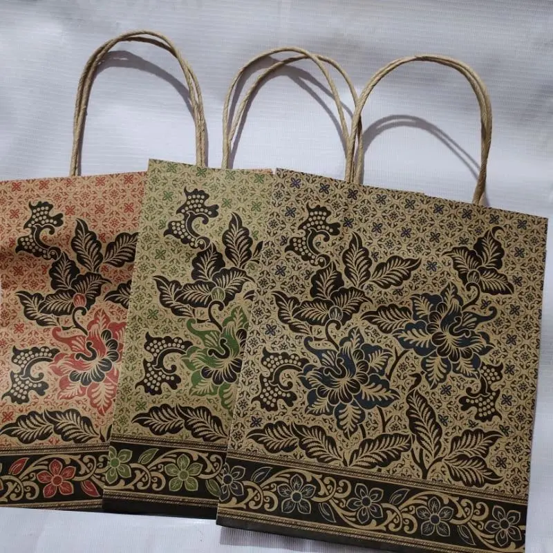 PAPER BAG MURAH KUAT OKEY (KIKY) | PAPER BAG BATIK (ISI 10 PCS)