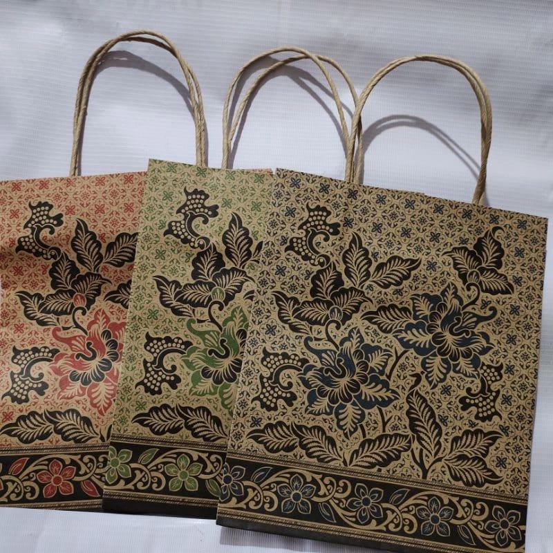 PAPER BAG MURAH KUAT OKEY (KIKY) | PAPER BAG BATIK (ISI 10 PCS) 0