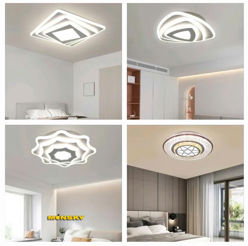 Đèn ốp trần MONSKY FURAI đường kính 30cm trang trí phòng ngủ hiên nhà ban công nhà vệ sinh cao cấp hiện đại ảnh thật