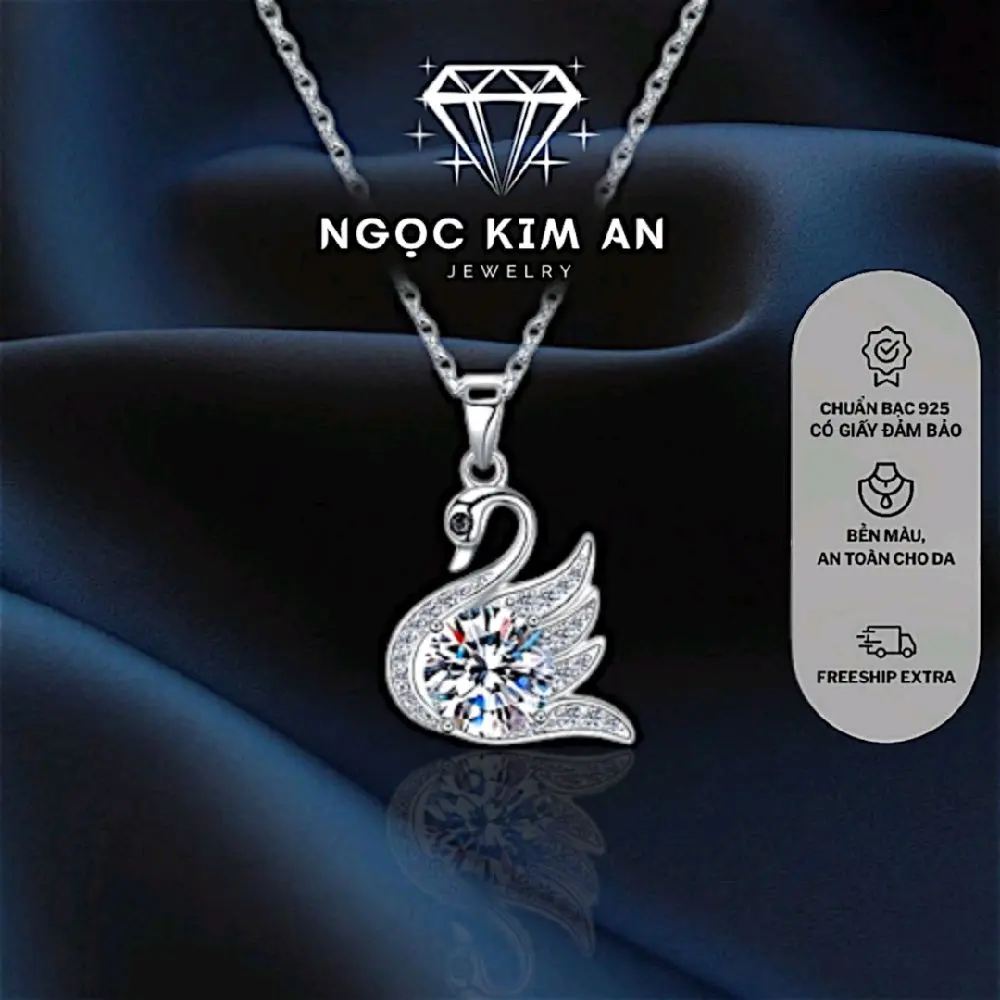 Dây Chuyền Thiên Nga Bạc S925 4T5 NKAJ- Ngọc Kim An Jewelry