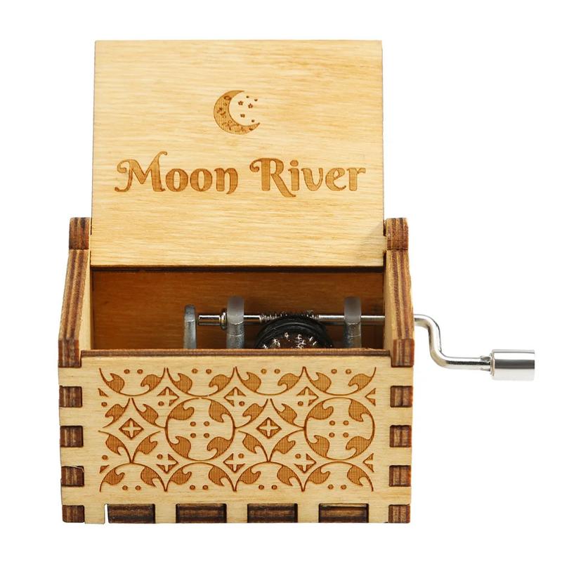 Product Introduction of Antique Clockwork Music Box Home Decoration Beautiful Carved Musical Gadget Christmas Birthday Gift Handcrafted To My Daughter 5