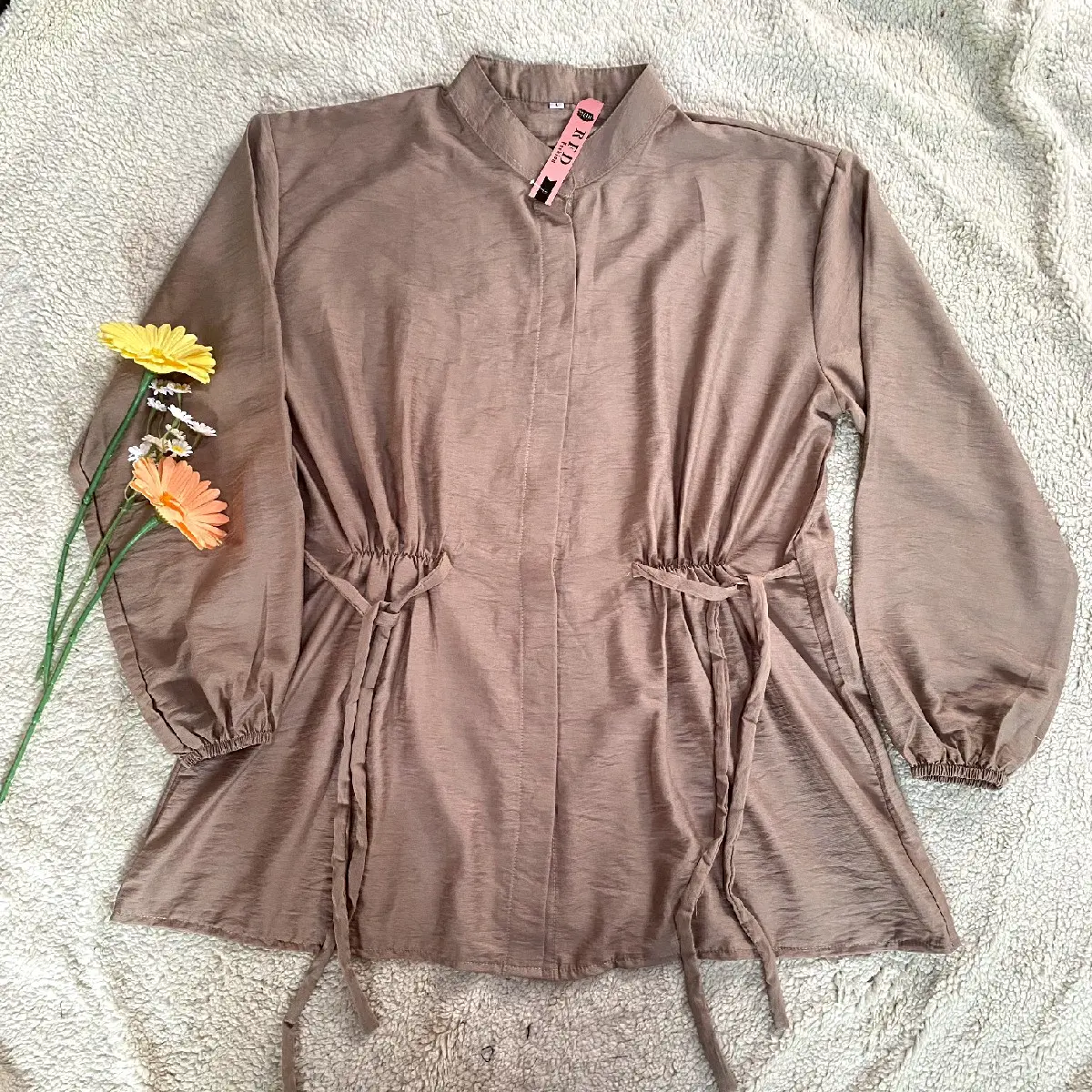 Alea Blouse Semi Tunik Linen Premium