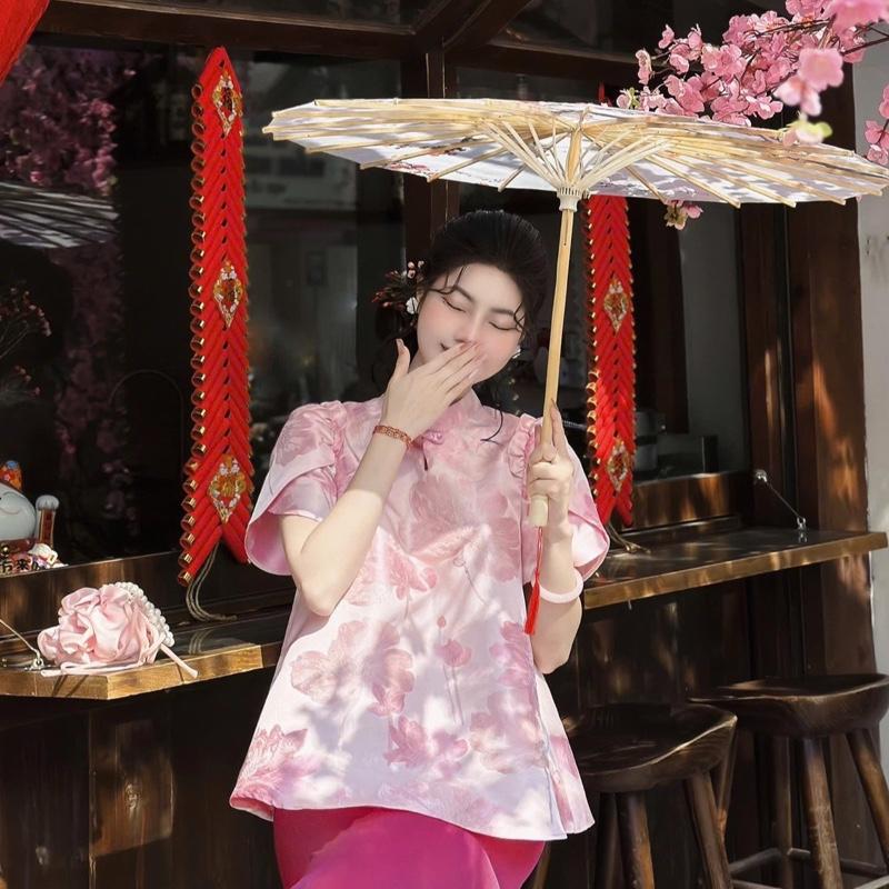 Liên Hoa-Pháp Phục Việt Ngọc Minh Châu/Bộ quần áo đi chùa Nữ 4