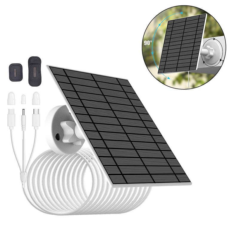 Product Introduction of Sustainable Charging Option 5W Weather Resistant Solar Panel Designed to Support Outdoor Surveillance Equipment 0