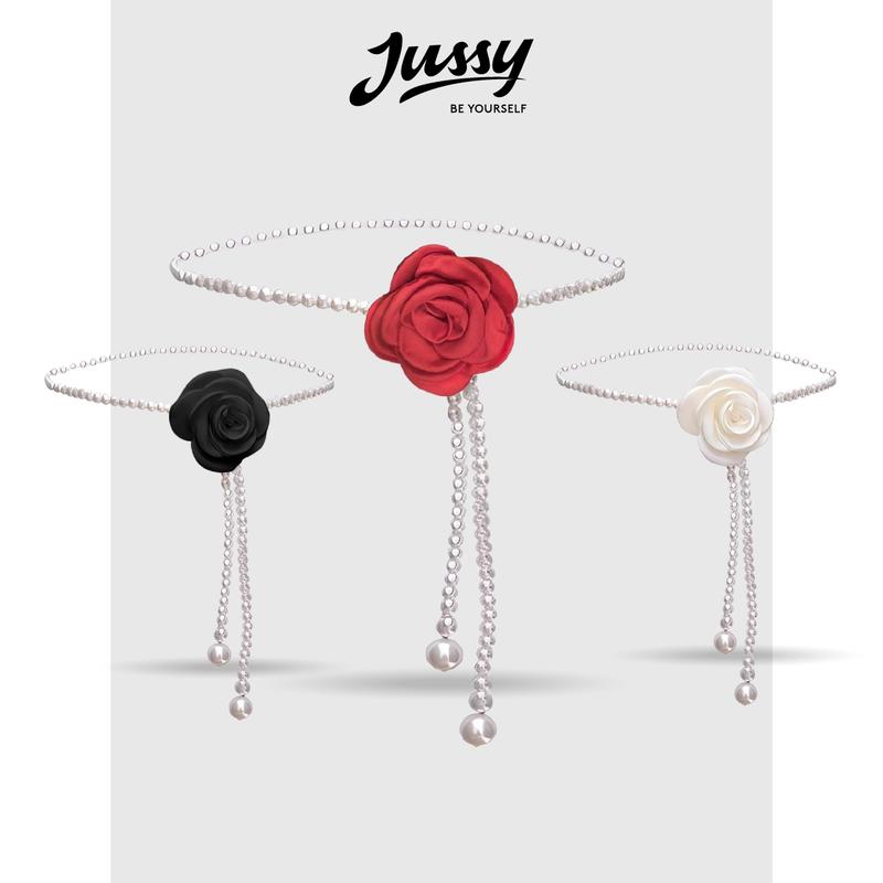 Thắt Lưng Đính Ngọc Hoa Hồng Thời Trang Hàn Quốc JTL27 Jussy Official Đai Váy Phong Cách Thanh Lịch Sang Chảnh Women Nữ