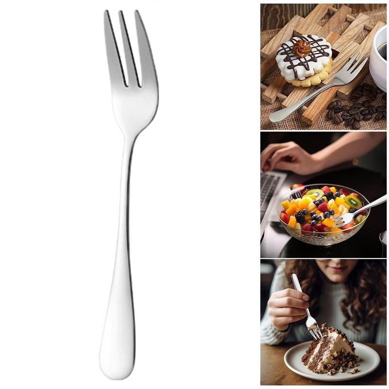 Product Introduction of Household Long-Handled Fork Stainless Steel Tableware, Western Steak Dessert Fork Hotel Fruit Tea 27