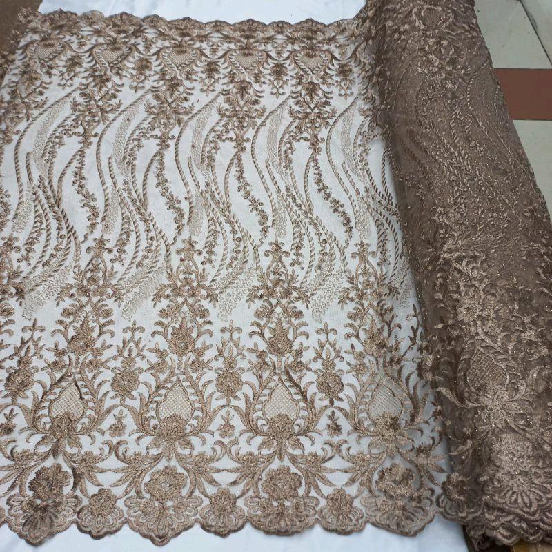 Kain Tile Pinggiran/ Tile Bordir Pinggiran/ kain brokat harga 0,5m 2