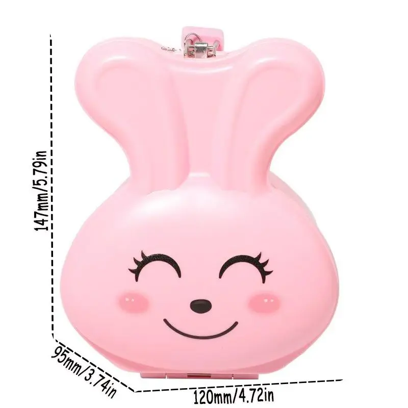 Cute Rabbit Design Piggy Bank, 1 Count Large Capacity Portable Piggy Bank, Cartoon Love Rabbit Piggy Bank for Home Office School Bedroom Decor 1