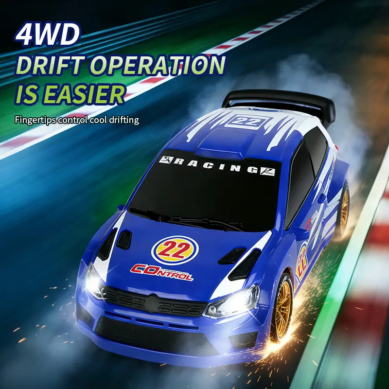 1:24 Scale Professional 4WD Competitive Drift RC Racing Car with Cool ...