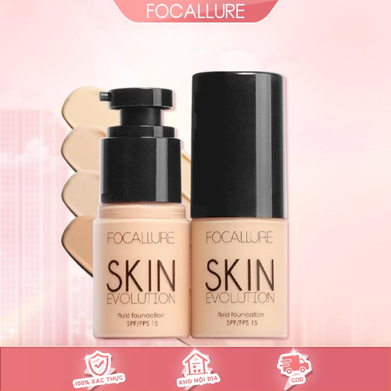 FOCALLURE Kem nền dạng lỏng trang điểm khuôn mặt hỗ trợ che khuyết điểm 31g