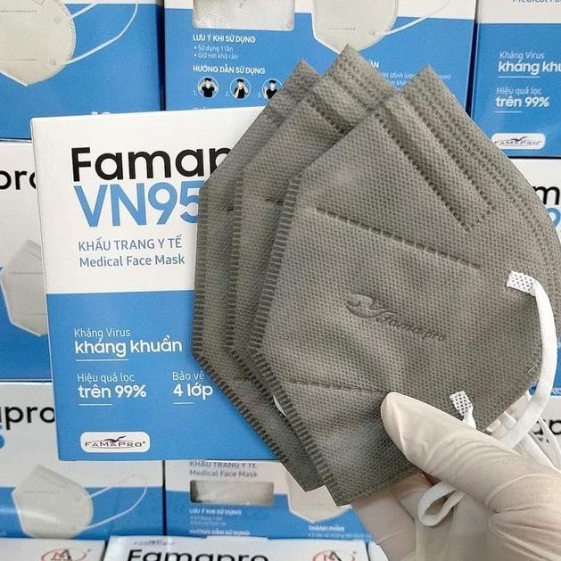 Product Introduction of Combo 100 cái khẩu trang N95 Famapro Nam Anh màu trắng, xám, đen 1