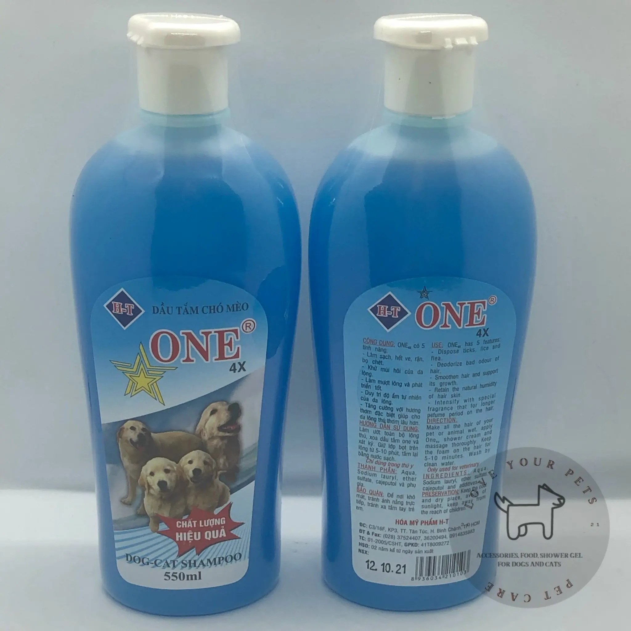 Sữa tắm One 4x thơm lâu dành cho thú cưng 550ml