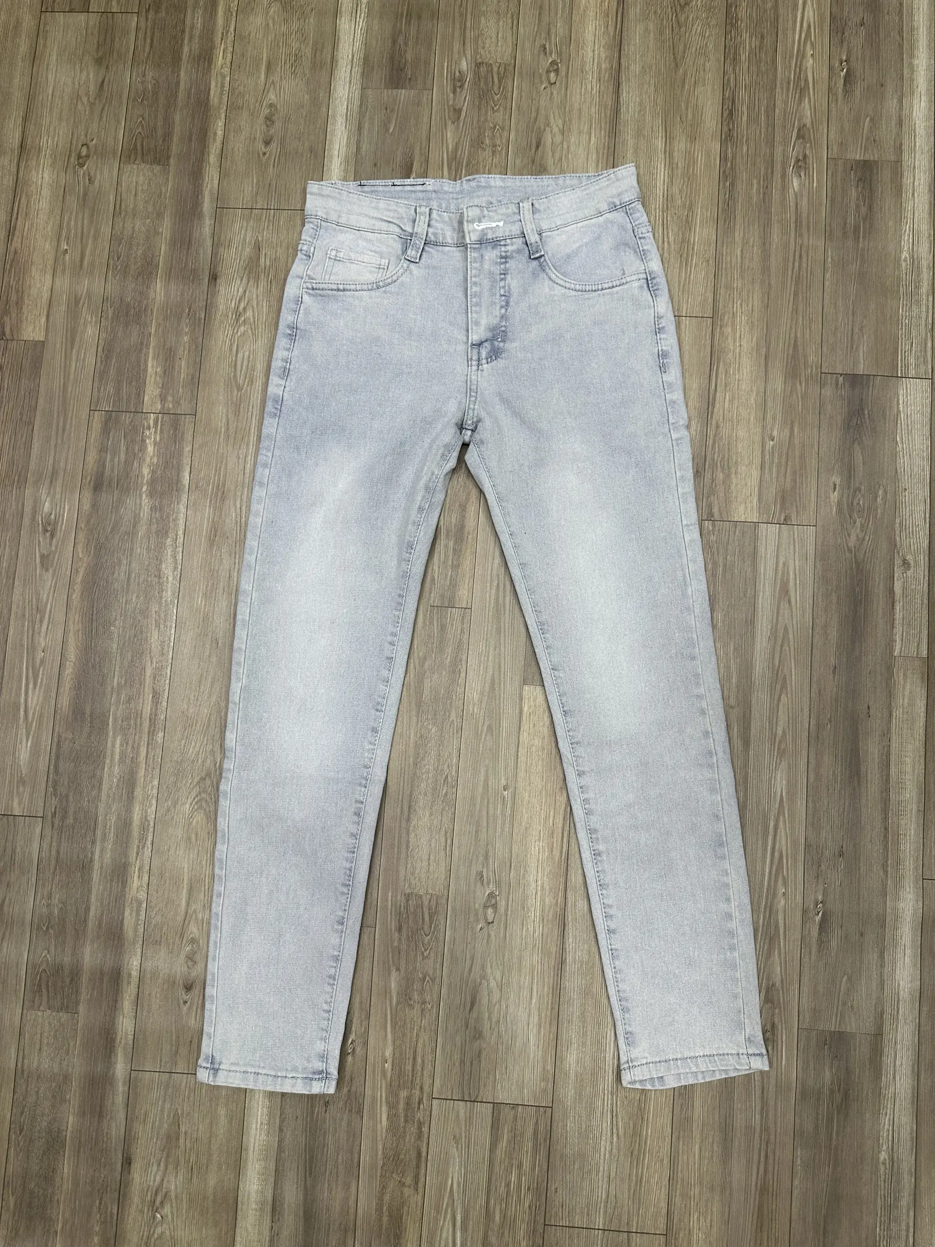 QUẦN JEAN NAM DÀI MÀU BẠC TRƠN THỜI TRANG MENSWEAR PANTS Có Túi