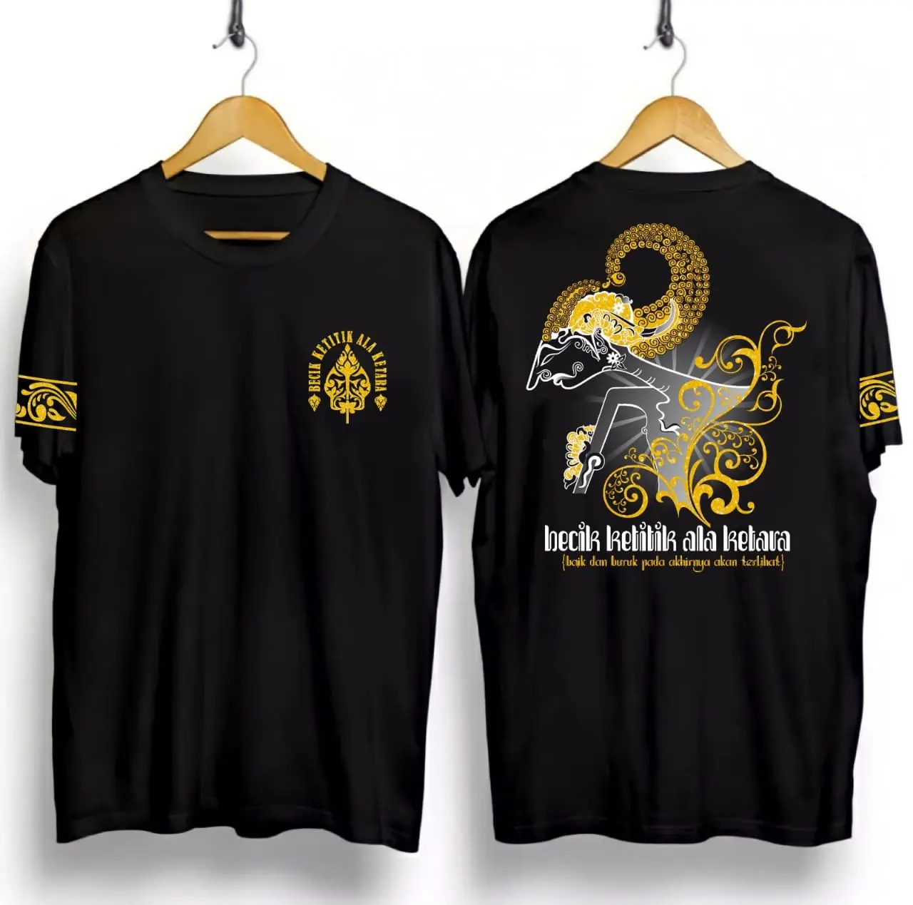 BAJU KAOS WAYANG JAWA Oblong / BECIK KETITIK ALA KETARA //KAOS PRIA-WANITA//KAOS TRENDY//KAOS DISTRO KEKINIAN Combed Nyaman Cowok Atasan Santai Keren