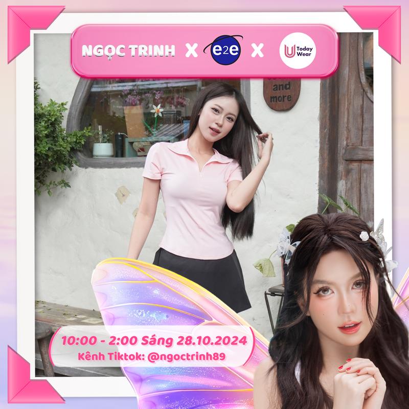 ĐỘC QUYỀN LIVESTREAM NGỌC TRINH Lia Top - Áo thể thao cổ polo khoá Today U Wear vải thoáng mát thấm hút mồ hôi tập gym yoga Sport