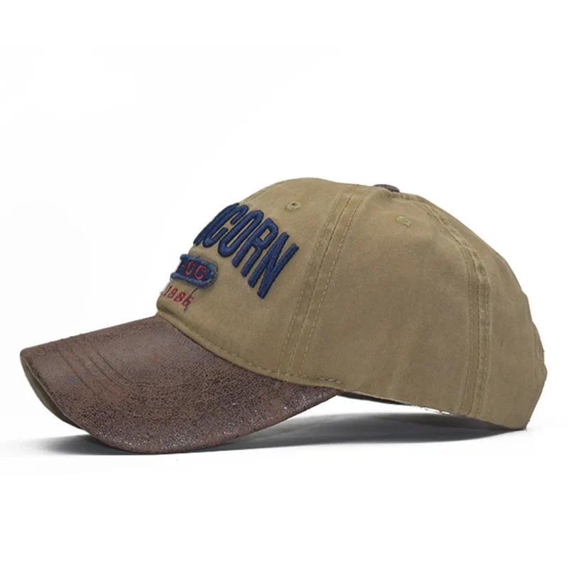 Product Introduction of Baseball Hat Trendy Men's Retro 3D Letter Embroidery Cap Splicing Dual Color Duckbill Caps Japanese Hats 5
