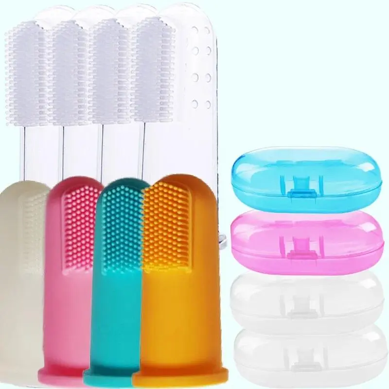 Super Soft Baby Finger Toothbrush Teddy Kids Brush Bad Breath Tartar Teeth Care Tool Cleaning Silicagel Kds Care Supplies