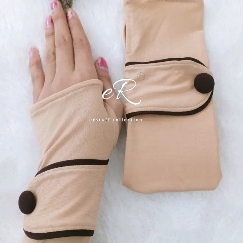 HANDSOCK BUTTONFLY / HANDSOCK MANSET JEMPOL KANCING BULAT SAYAP Panjang Tangan 6