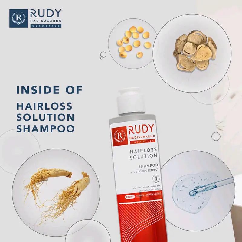 RUDY HADISUWARNO RUDI HADISUWARNO HAIRLOSS HAIR LOSS SOLUTION SHAMPOO 200ML RAMBUT RONTOK 3