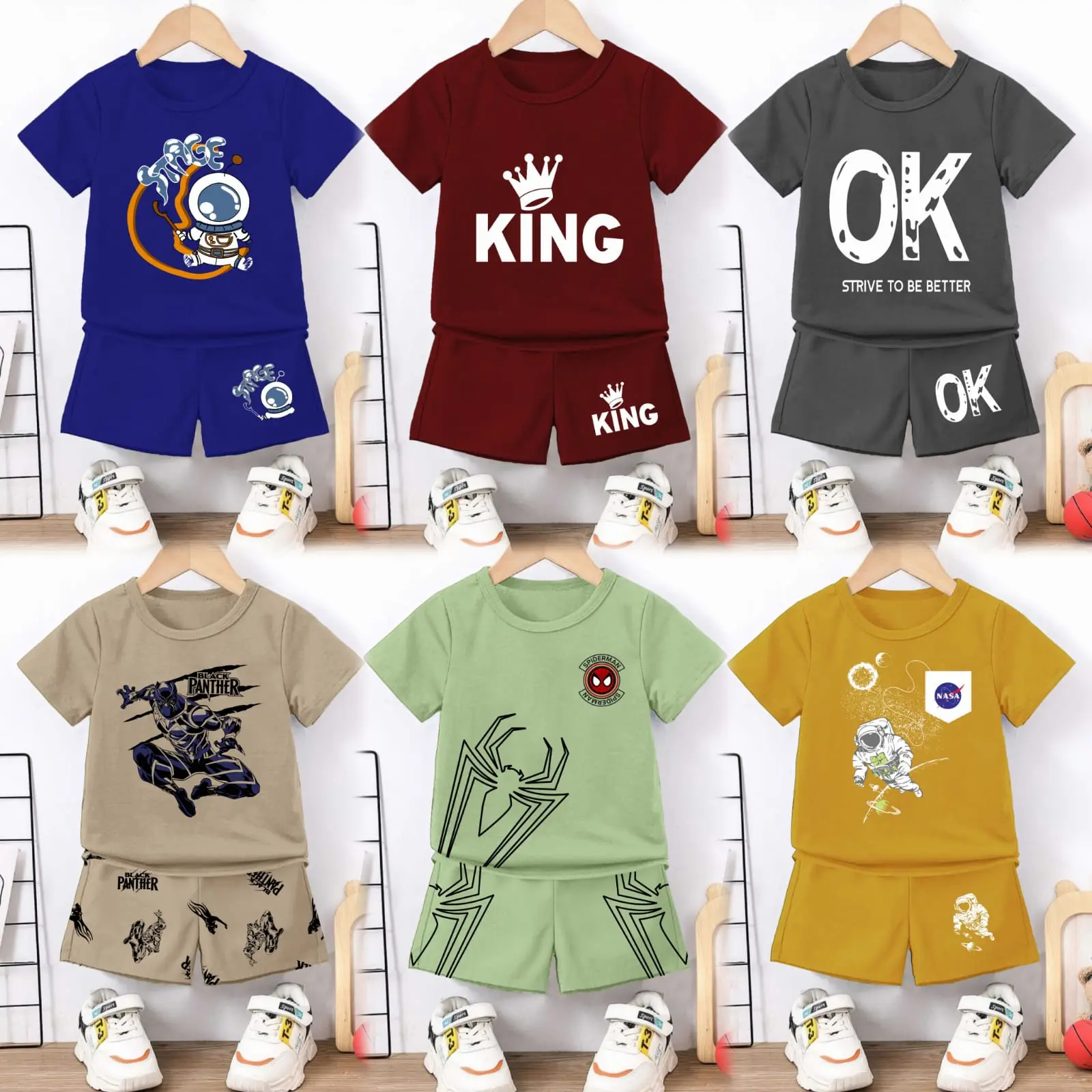 SETELAN BAJU ANAK LAKI LAKI KATUN PE