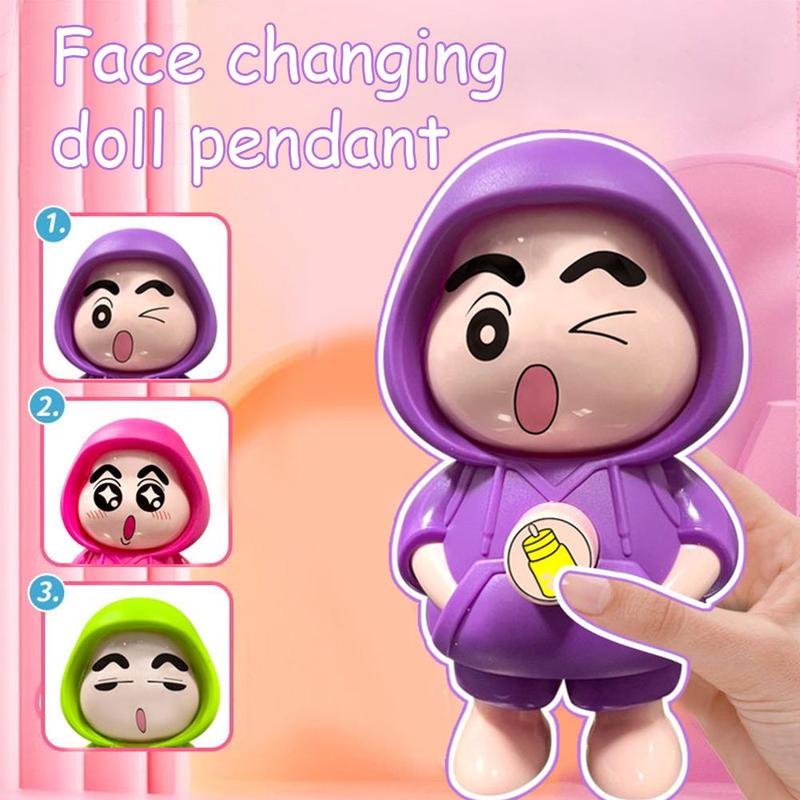 Búp Bê Thay Đổi Khuôn Mặt Shin-chan, Bút Chì Màu, Có Dây Chuyền Chìa Khóa, Làm Bằng Nhựa, Đồ Chơi Trang Điểm Khuôn Mặt, Mô Hình Sưu Tập, 4 Khuôn Mặt, Đồ Thủ Công Tự Làm, Thích Hợp Cho Trẻ Em