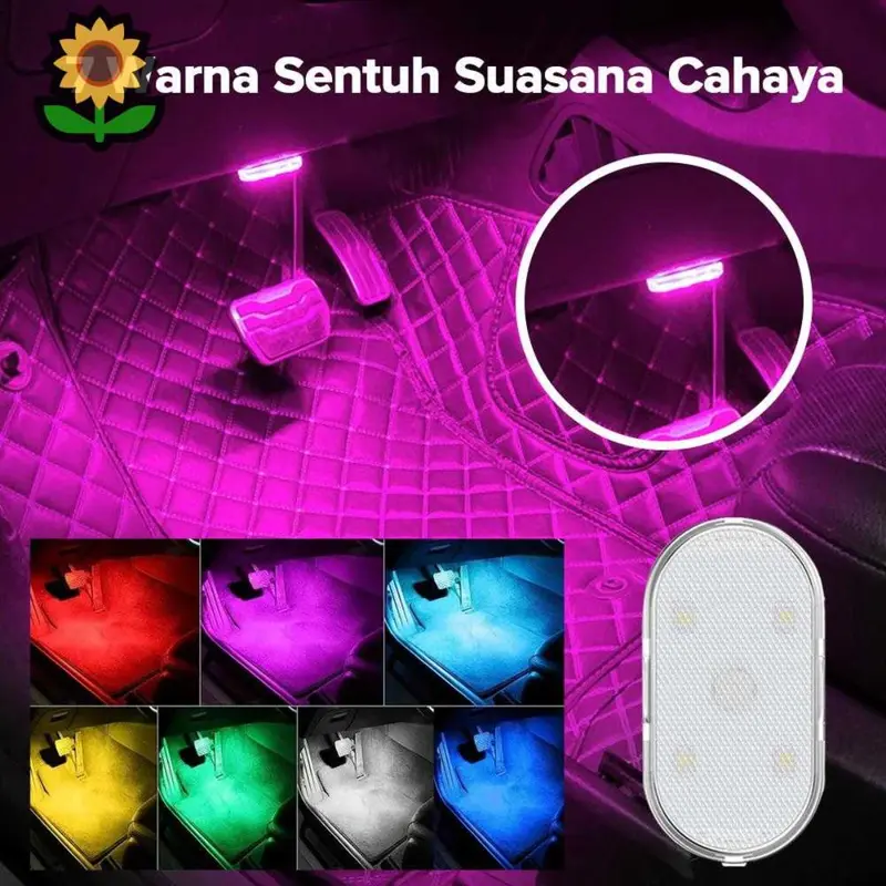 6LED Interior Car Touch Light  USB, Decoration, Reading, Motion Sensor, 5V.pain 2