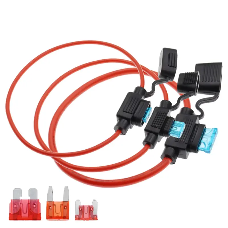 Waterproof 32VStandard/18/1614/12/10AWG And Car Blade Fuse 3A 5A 7.5A 10A 15A 20A Mini Small Medium Auto Fuse Holder