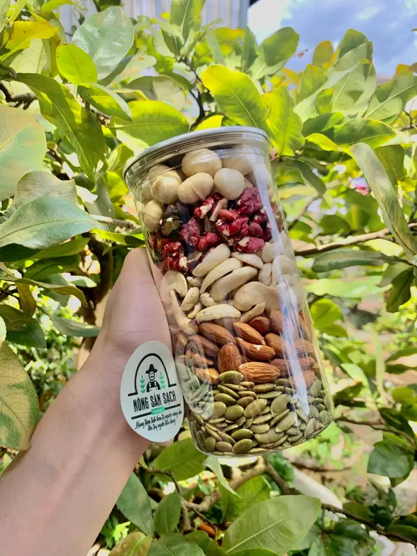 Mix hạt 5 loại hũ 500gram - Nông sản sạch Daklak 0