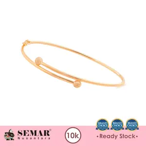 Gelang Emas Bola Satin Bangle 10K Semar Nusantara