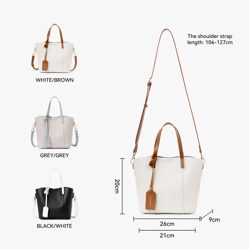 【XẢ KHO】MOSSDOOM Fefi Bag-Túi Xách Nữ, Túi Đeo Vai Đơn Giản 4