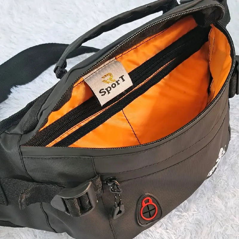 TAS SELEMPANG PRIA - Waistbag Bahan Codura Bimo Waterproof  Tas Sport Anti Air Terbaru Tas Pinggang Pria 1