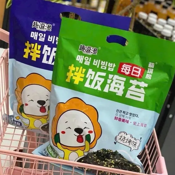 (Tặng táo đỏ) Combo 2 gói-Gói Rong Biển Sư Tử Vụn Bịch 128g Trộn Cơm Tự Nhiên Ăn Vặt - Food-Ngày tháng in trên bao bì là ngày sx