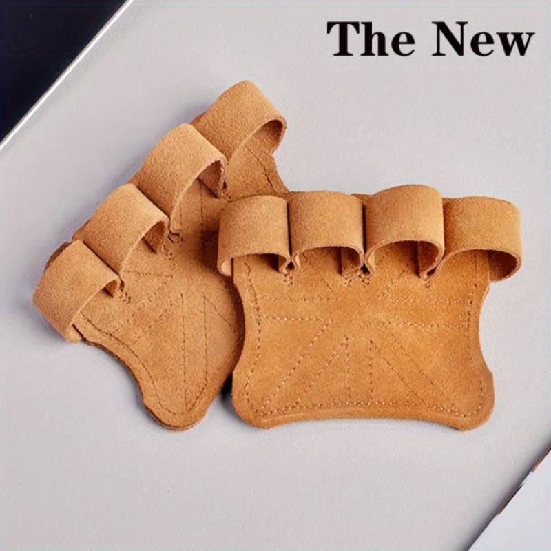 Lifting Fitness Gloves|Multicolor Leather Palm Protector|Non-slip, wear-resistant grip|Durable fingerless design enhances traction|Great for gym training and weightlifting, exercise gloves|Safety Grip Gloves| Gloves, fitness accessories 3