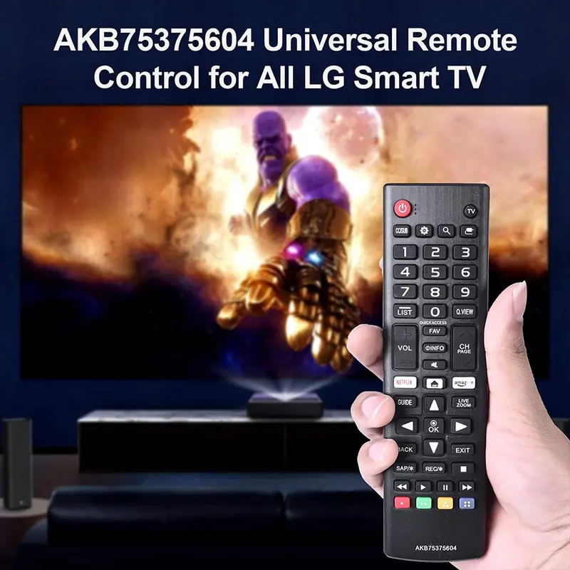 Điều khiển từ xa đa năng, cho TV thông minh LG, Tất cả các mẫu LG, LCD, LED, 3D, HDTV, TV, AKB75375604 và AKB75095307 2