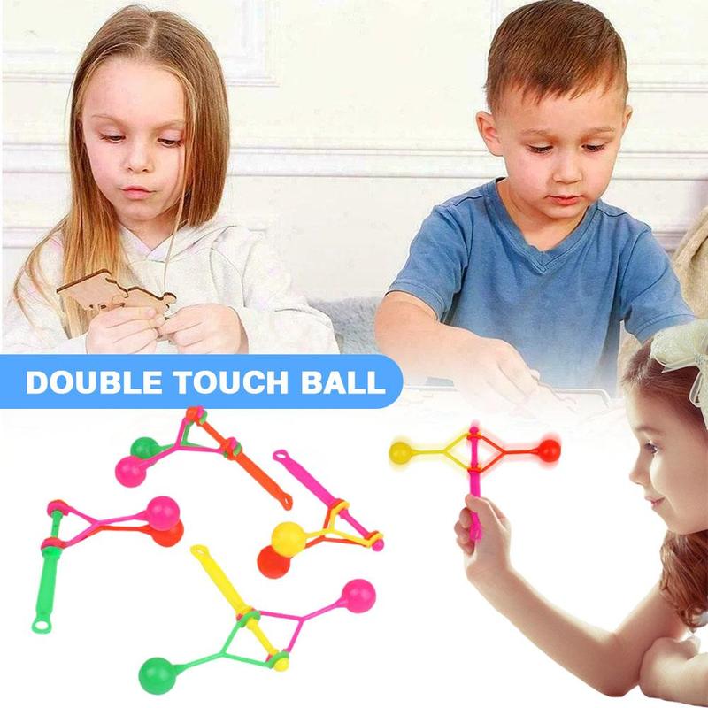 Product Introduction of Traditional Nostalgic Double Touch Ball Hand Rocking Touch Ball Hammer Small Plastic Toy V1F3 14