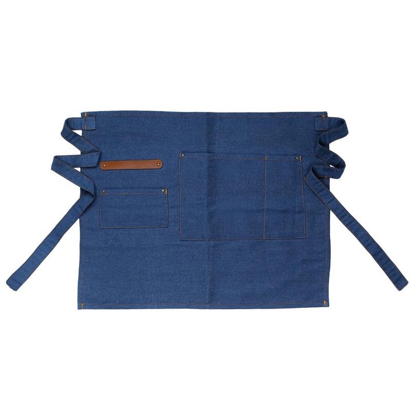 Product Introduction of Celemek Apron Barbershop Barista New Half Denim Custom Original Handmade Unisex Biru Sintetis Biru Sintetis 1