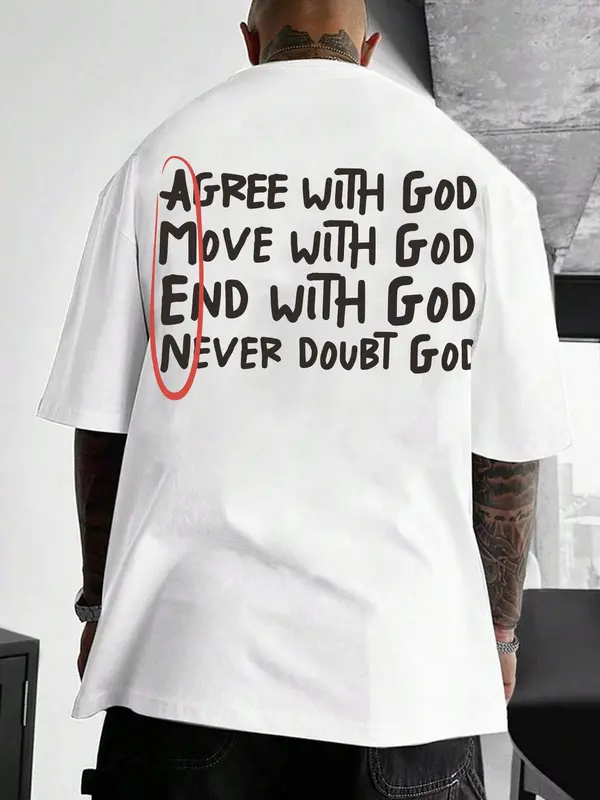 Men's Regular Fit Slogan Print Round Neck Sleep Tops, Casual Comfy Short Sleeve Tee for Daily Home Wear, Men Sleepwear for All Seasons 1