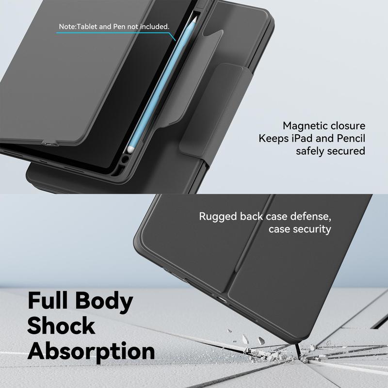Portable Tablet Keyboards, Removable & Adjustable Bracket Tablet Protective Case, Tablet & Computer Accessories Compatible with iPad 10th Generation 7