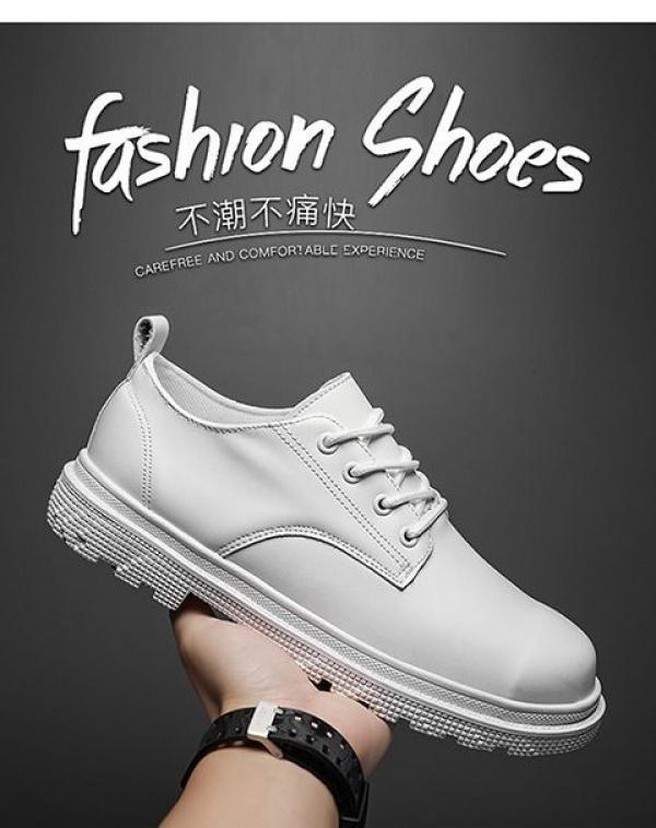 Product Introduction of Giày Nam, Cổ Cao Và Cổ Cao, Màu Trắng, Cỡ Nhỏ 35, Boot Công Nhân, Cỡ 38, Thích Hợp Cho Mùa Thu Và Mùa Đông, Bốt Da Tạo Mẫu Tóc, Bốt Martin, Cho Nam 1